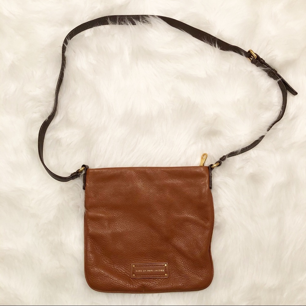 Marc by Marc Jacobs brown leather crossbody bag